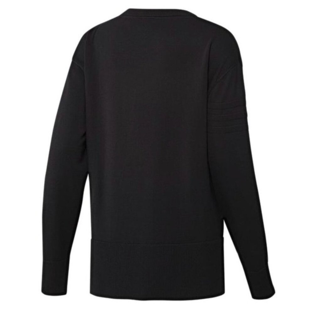 Adidas women's Classic Black Women's Size Medium Crewneck Golf Sweater - Picture 2 of 5